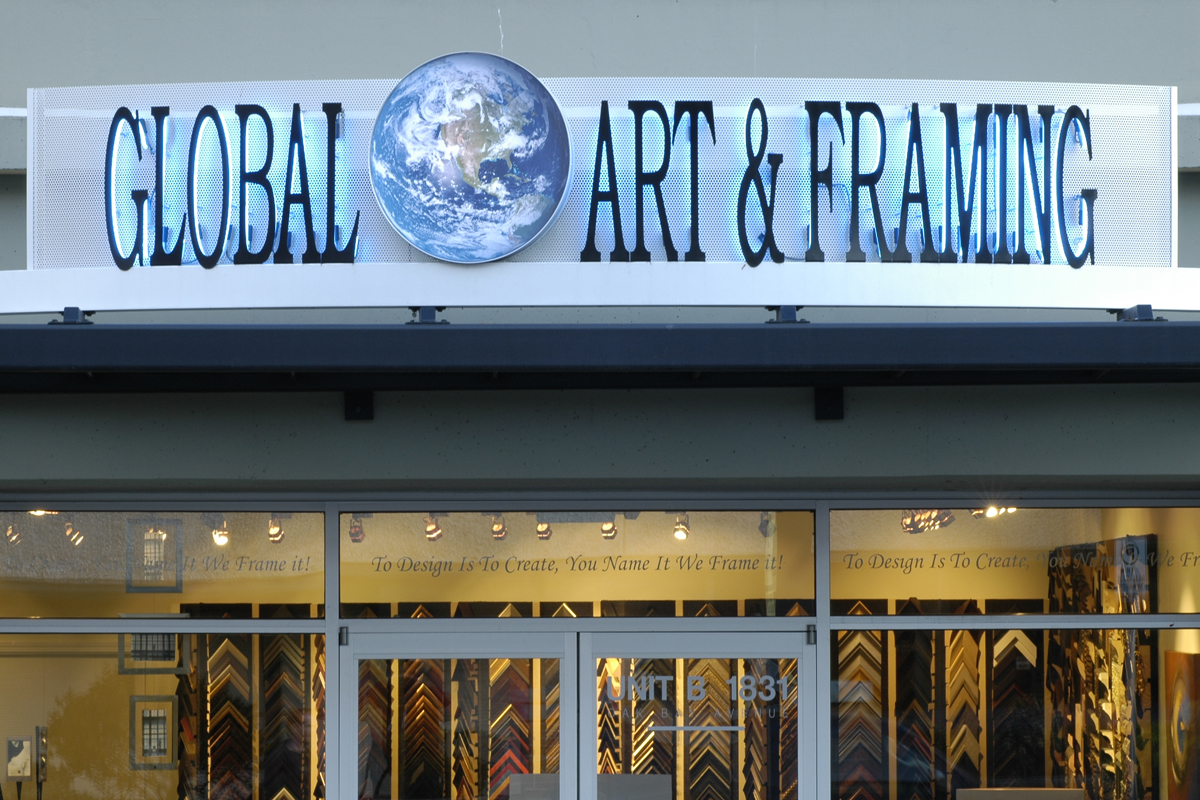 Global Art Framing Exterior Halo Neon